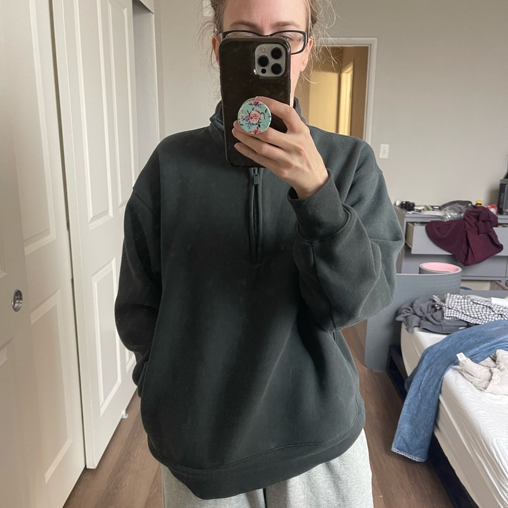 Aritzia cozy fleece half zip Pullover